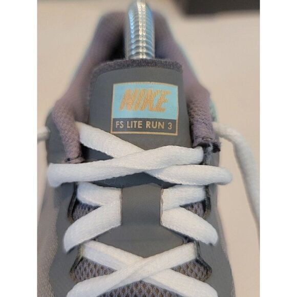 Nike FS Lite Run 3 Women's Size 7.0 Gray Blue Running Shoes Sneakers 807145-400 - Picture 7 of 10